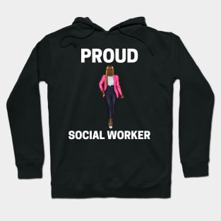 Black Social Worker- Proud Social Worker Hoodie